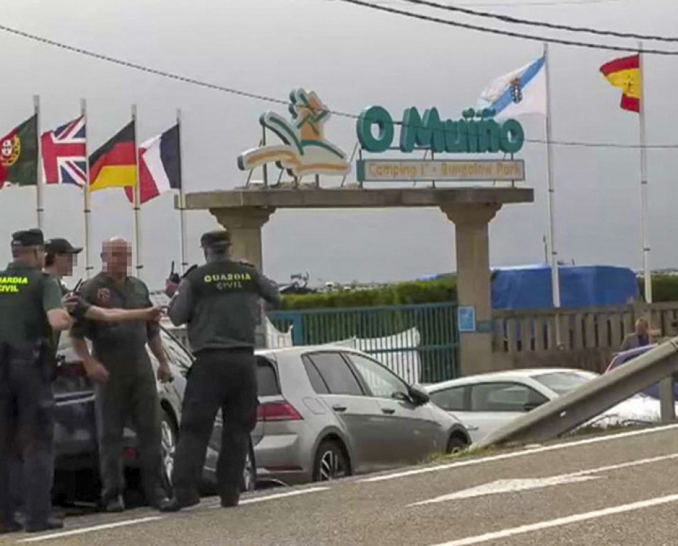 Un guardia civil mata a tiros a su expareja en un camping de Oia (Pontevedra)