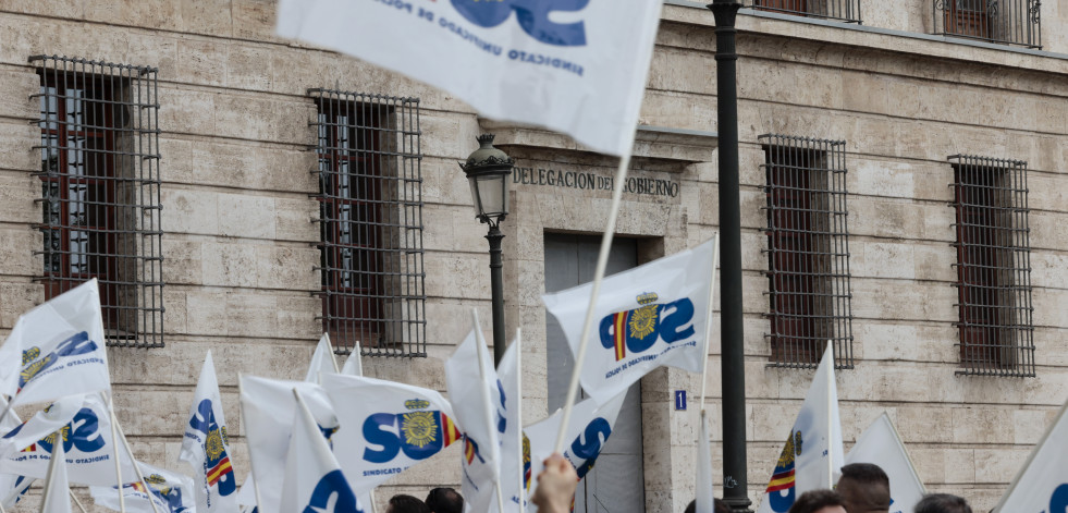 Policías y guardias civiles reclaman una 