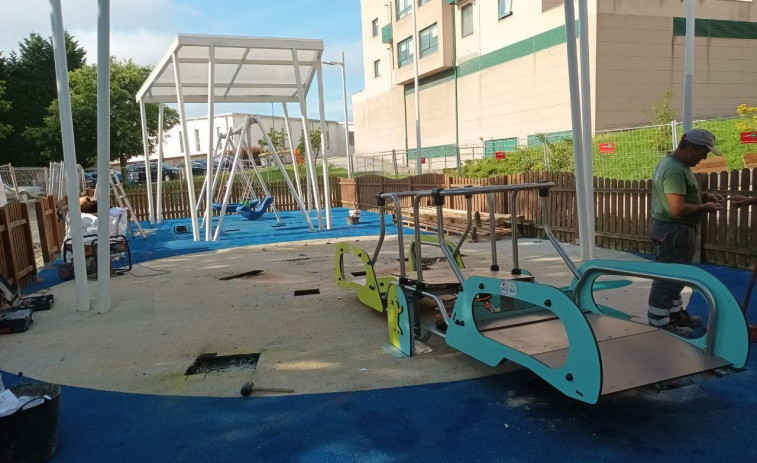 A Coruña renueva las luces de los parques infantiles y biosaludables
