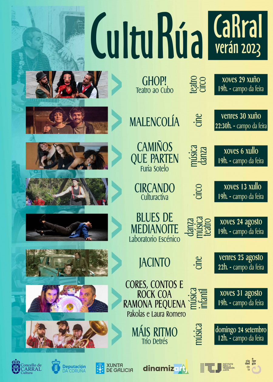 CultuRúa trae a Carral ocho propuestas de espectáculos para el verano