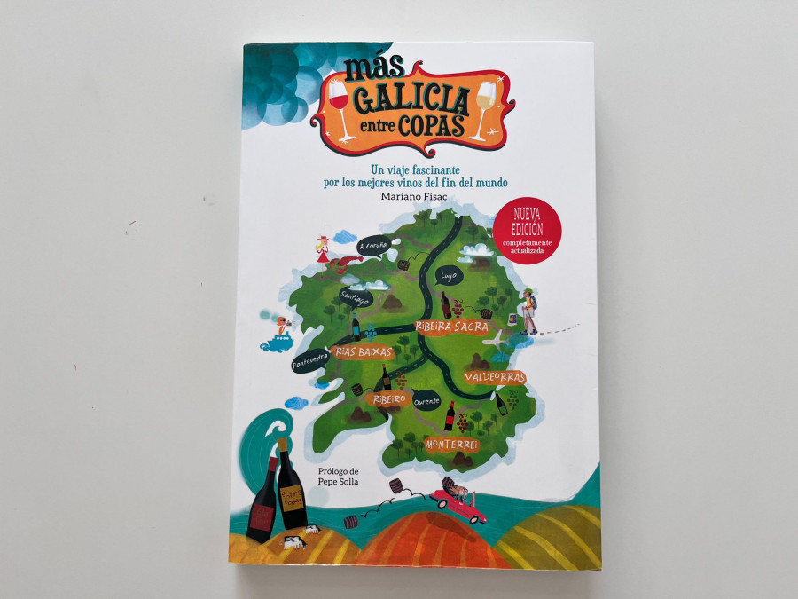 Mariano Fisac presenta su libro Más Galicia entre copas; una versión actualizada del mundo del vino en Galicia