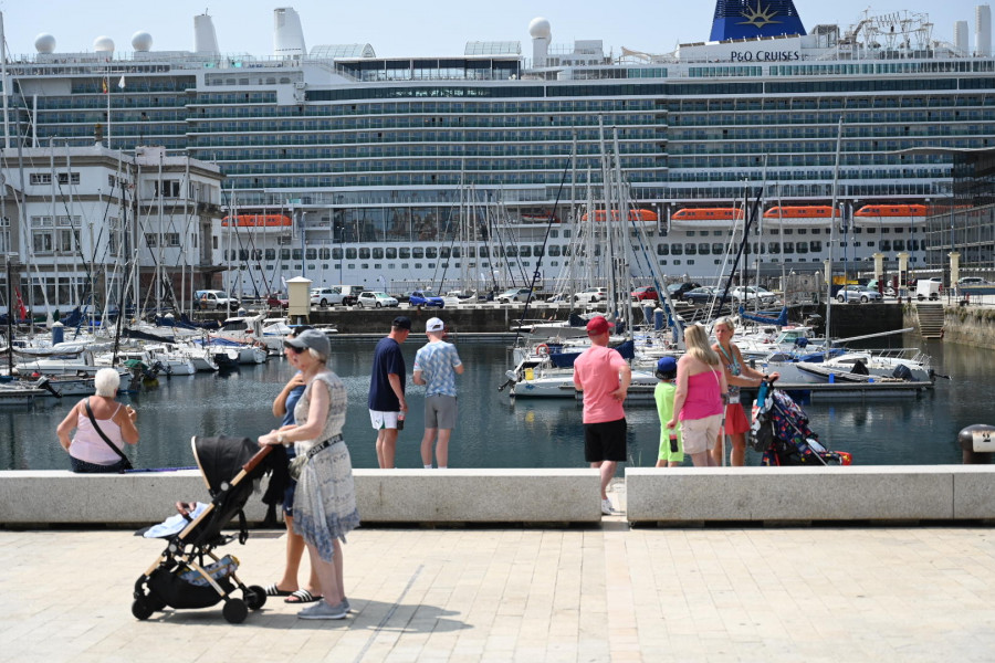 Más del 80% de los cruceristas que llega al puerto de A Coruña dice estar satisfecho con la experiencia