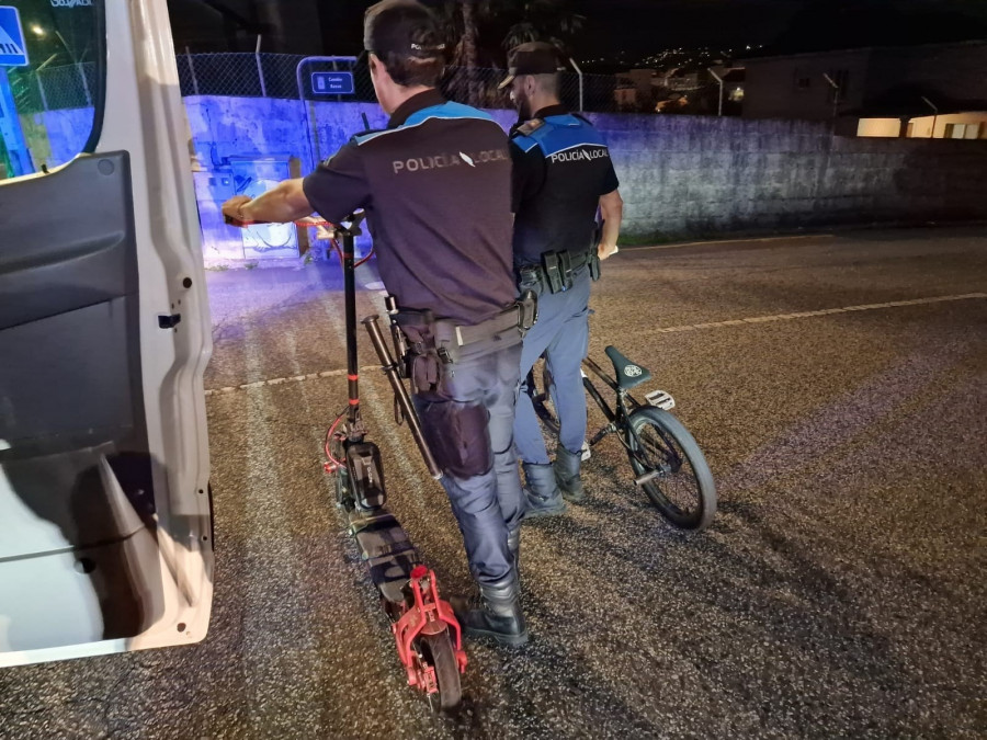Interceptan en Poio a un ciclista y al conductor de un patinete eléctrico que dieron positivo en drogas