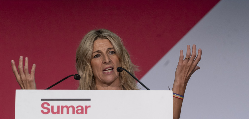 Yolanda Díaz propone reducir una hora la jornada laboral y anuncia más impuestos a bancos