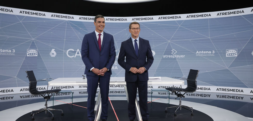 Las interrupciones y las acusaciones de mentir plagan el debate de Sánchez y Feijóo