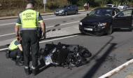 Fallece una motorista al sufrir una caída en un accidente en Laza