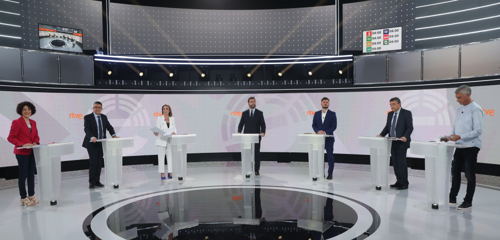 Los pactos postelectorales han sido uno de los temas centrales del debate a siete