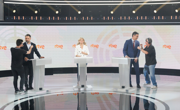 El debate entre los candidatos del PSOE, Sumar y Vox logró una audiencia del 34,6%