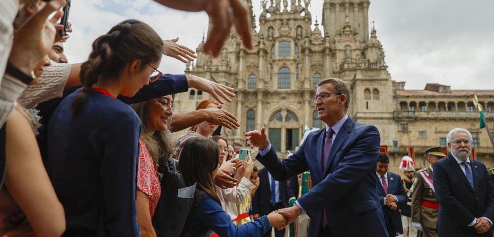 Feijóo, tras la ofrenda al Apóstol: 