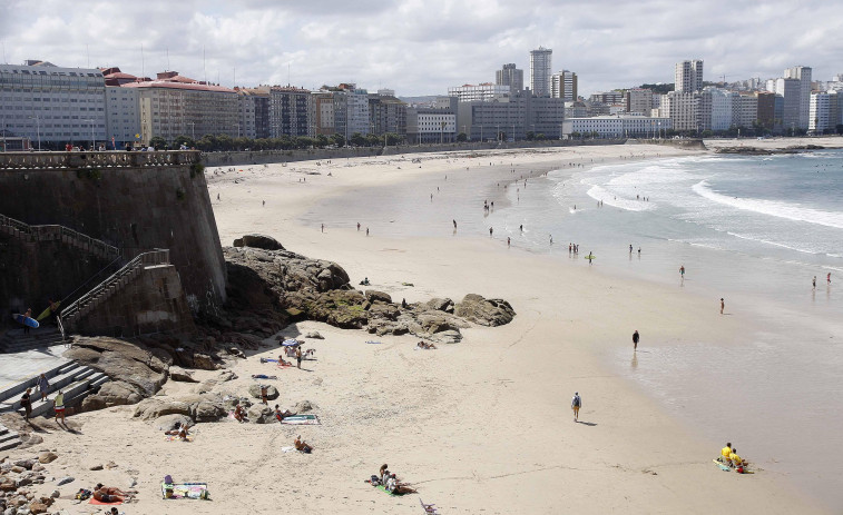 Las playas coruñesas de Riazor, Orzán y Matadero quedaron unidas como un único arenal