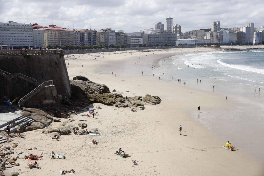 Las playas coruñesas de Riazor, Orzán y Matadero quedaron unidas como un único arenal