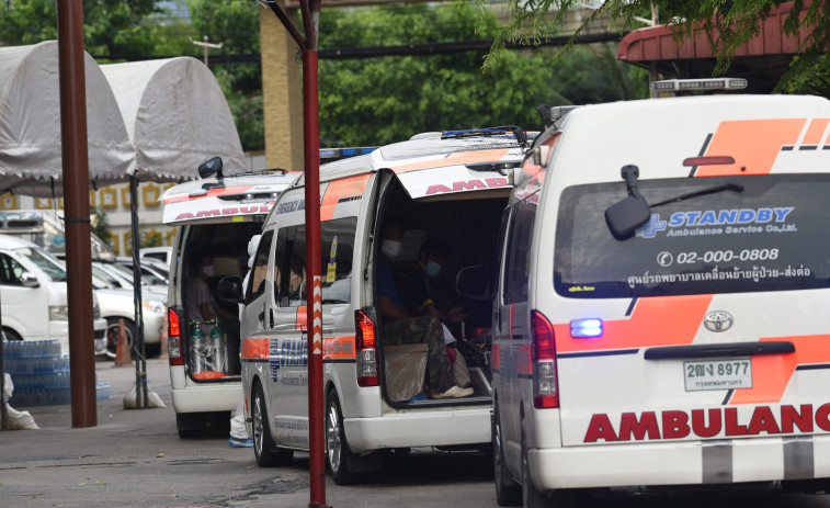 La policía tailandesa realiza una reconstrucción del supuesto asesinato junto al hijo de Rodolfo Sancho