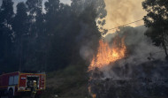 Un incendio forestal en Suevos genera alarma en la comarca