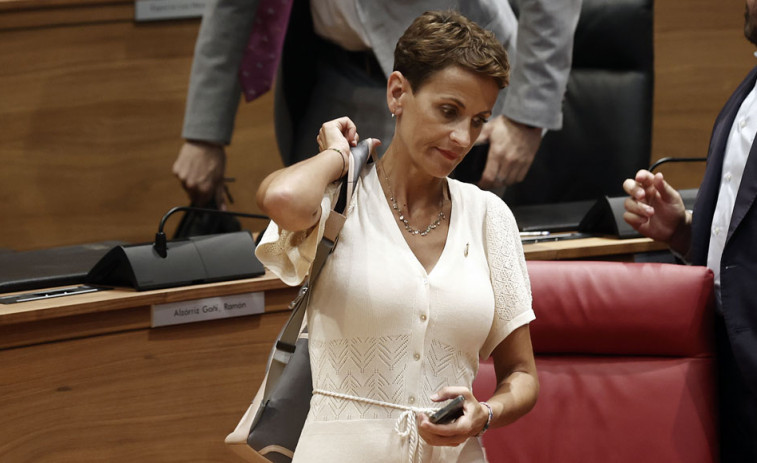 María Chivite necesitará de una segunda votación al no conseguir la mayoría absoluta en Navarra