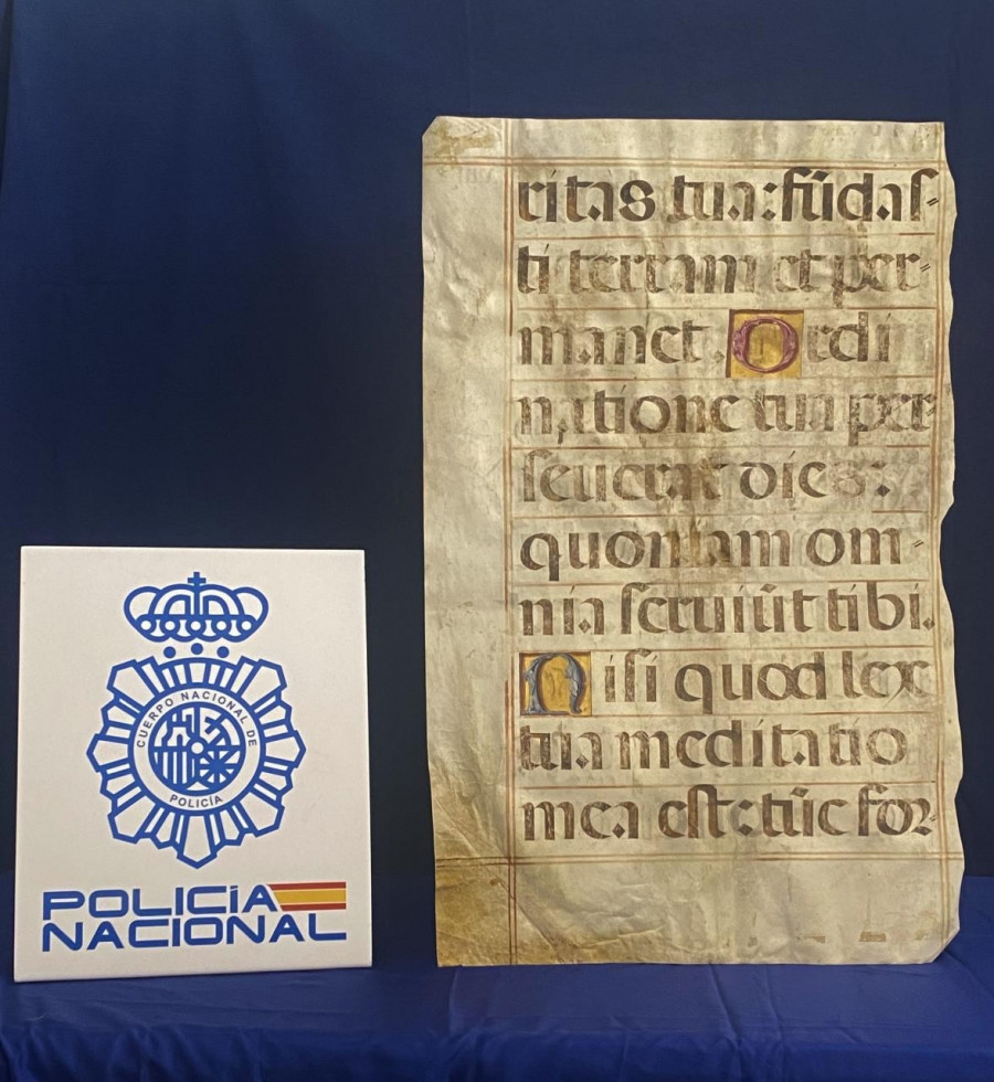 Recuperado un importante manuscrito del siglo XVI robado del Escorial