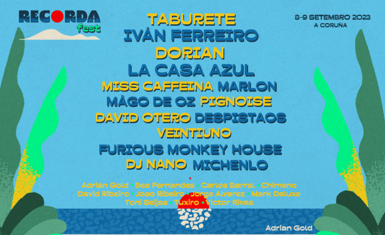 Estos serán los horarios de cada concierto del Recorda Fest de A Coruña