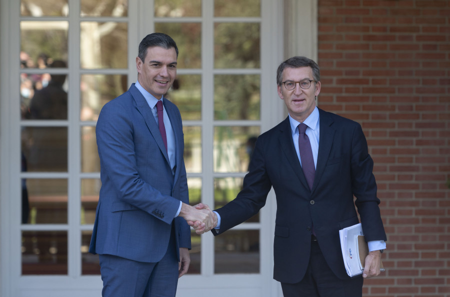 Feijóo y Sánchez se reunirán este miércoles a las 10.00 horas