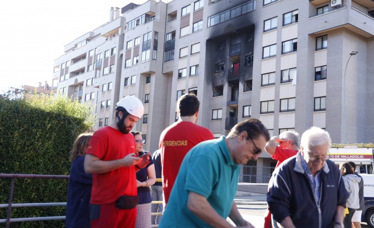 Ocho hospitalizados por la explosión en un edificio en Valladolid