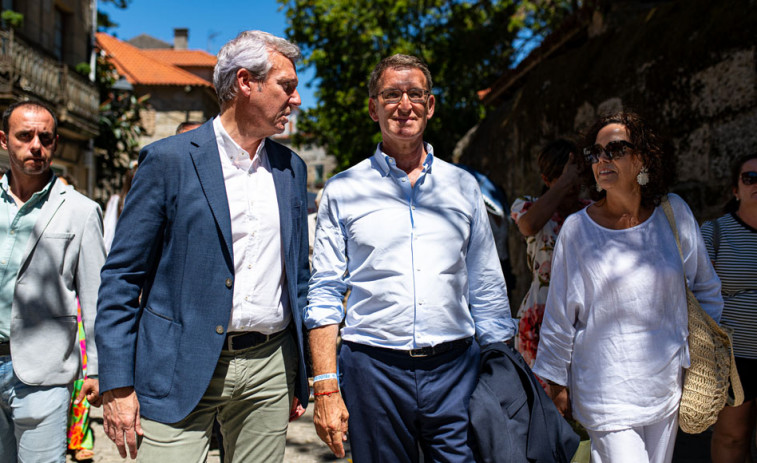 Feijóo dialoga con Rueda dentro de la ronda de contactos que mantiene de cara a la investidura