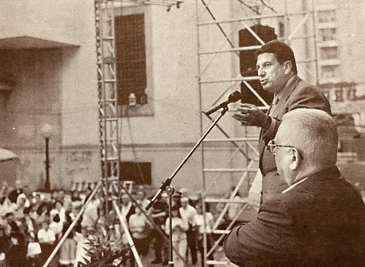 Francisco Vazquez dio el pregon de las fiestas de Cuatro Caminos 1998