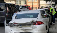 Un colisión múltiple en Alfonso Molina recrudece el tráfico de entrada a A Coruña