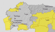 A Coruña y Ourense, en alerta amarilla por fuertes lluvias este sábado