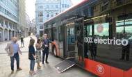 VÍDEO | La Compañía de Tranvías de A Coruña prueba un nuevo bus eléctrico