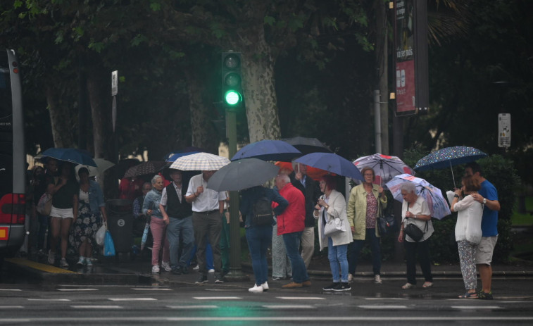 La tormenta empapa a los coruñeses con casi seis litros de agua en dos horas