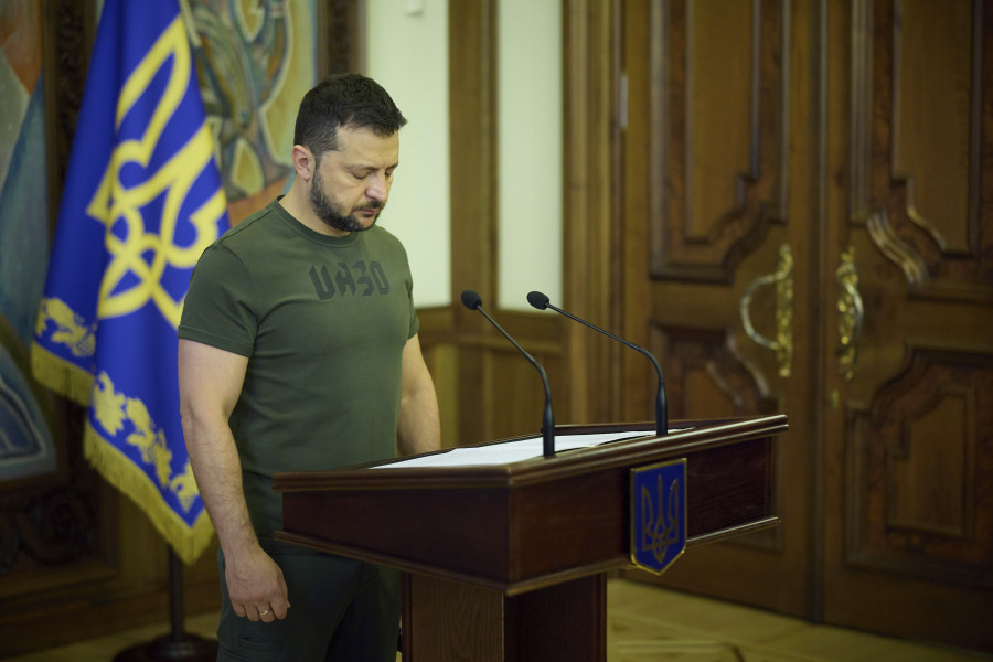 Zelensky visita a soldados ucranianos en rehabilitación en Nueva York