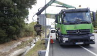 El cadáver de un jabalí pasa dos días en una cuneta de la Tercera Ronda, en A Coruña
