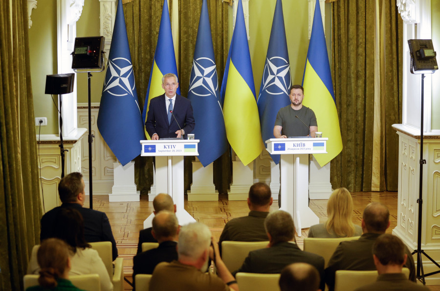Stoltenberg dice en Kiev que ucrania avanza frente a Rusia y que está más cerca que nunca de la OTAN