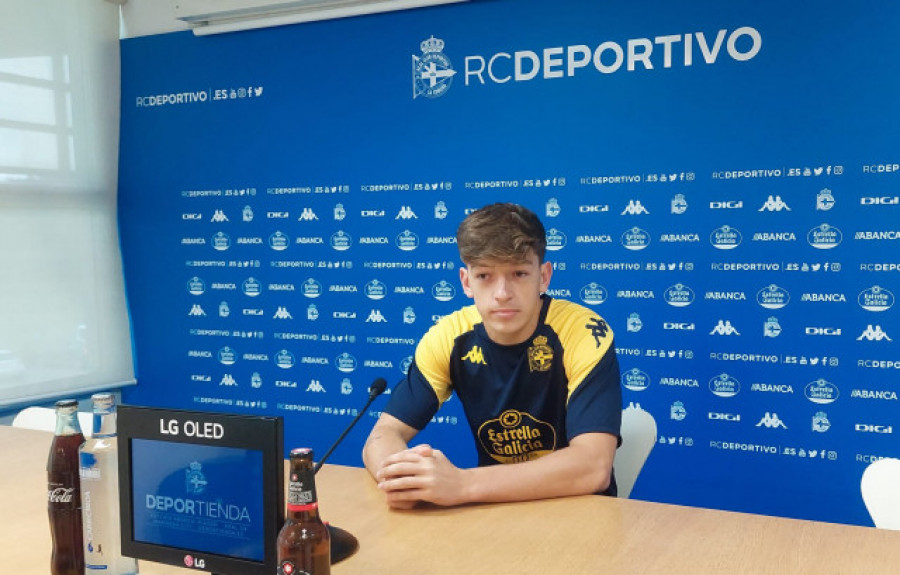 Diego Gómez: "Debutar co Deportivo foi un soño dende os 14 anos"