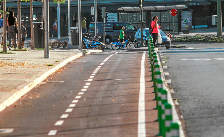 A Coruña tiene más del doble de carril bici que hace cuatro años, 50 kilómetros