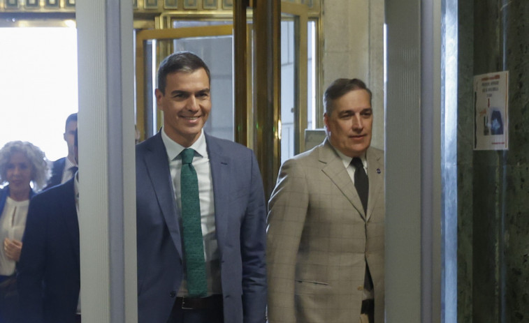 Sánchez y Feijóo, reunidos en el Congreso por la ronda de contactos para la investidura