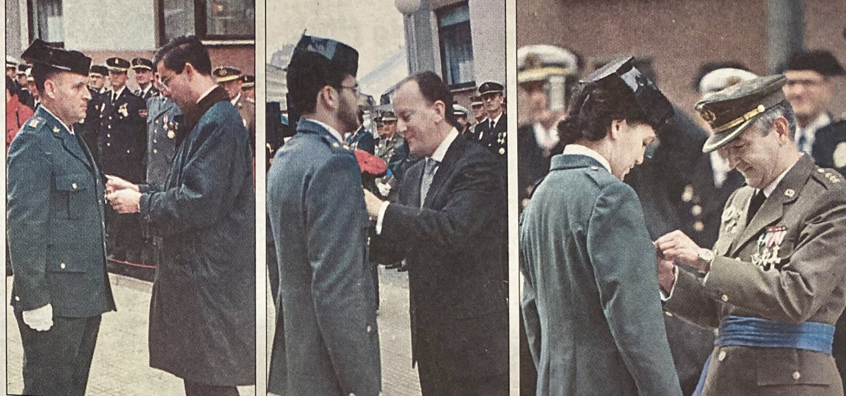 Condecoraciones a miembros de la Guardia Civil el 12 de octubre de 1998