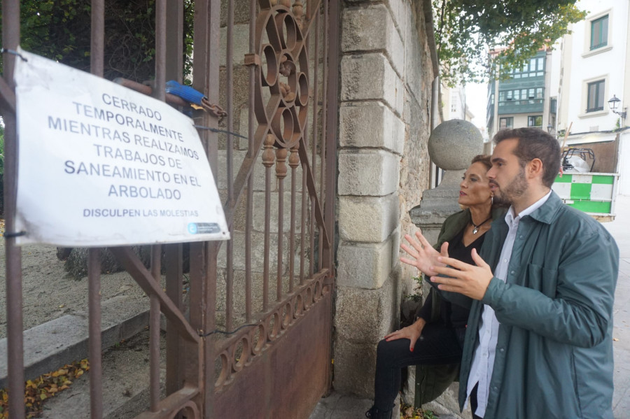 El PP de A Coruña critica que el jardín de San Carlos siga cerrado desde mayo