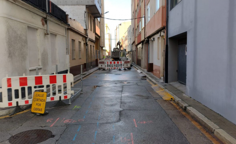 A Coruña concluye el saneamiento de la calle Touro, en Monte Alto