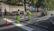 La avenida de Arteixo de A Coruña suma un paso de peatones entre Os Mallos y Vioño