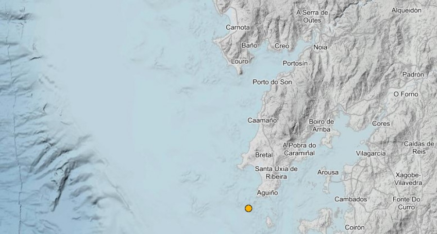 Ribeira registra un temblor de magnitud tres