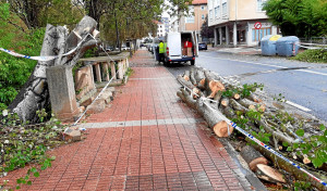 Así impactó la borrasca Ciarán en A Coruña