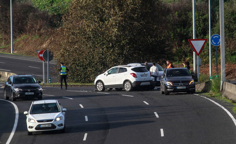 Una persona resulta herida tras dos accidentes en A Coruña
