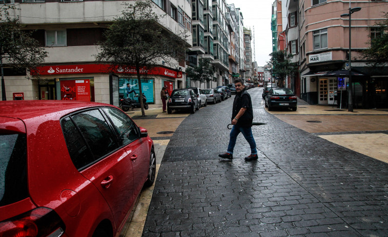 Más de 350 multas en A Coruña por acceder con el coche a zonas peatonales en 2023