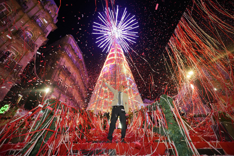 Abel Caballero enciende la Navidad de Vigo