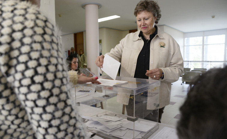 La alcaldesa de Castro Caldelas, tras ganar: 