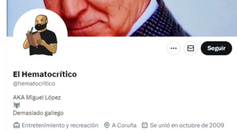Fallece el escritor coruñés Miguel López, conocido en redes sociales como "El Hematocrítico"