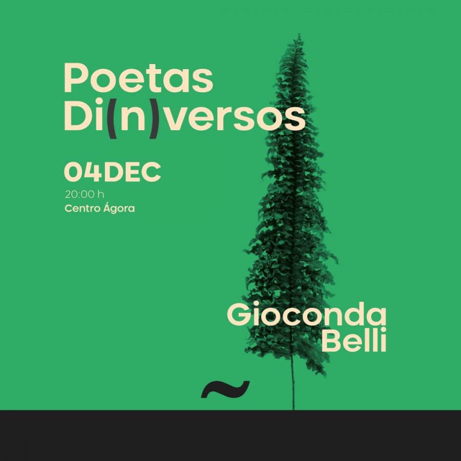 A Coruña recibe a la premio Reina Sofía de Poesía Gioconda Belli en Poetas di(n)versos