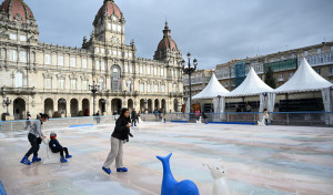 Pista de patinaje en María Pita