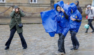 Vientos superiores a los 130 km/h y fuertes lluvias marcan la tarde en Galicia