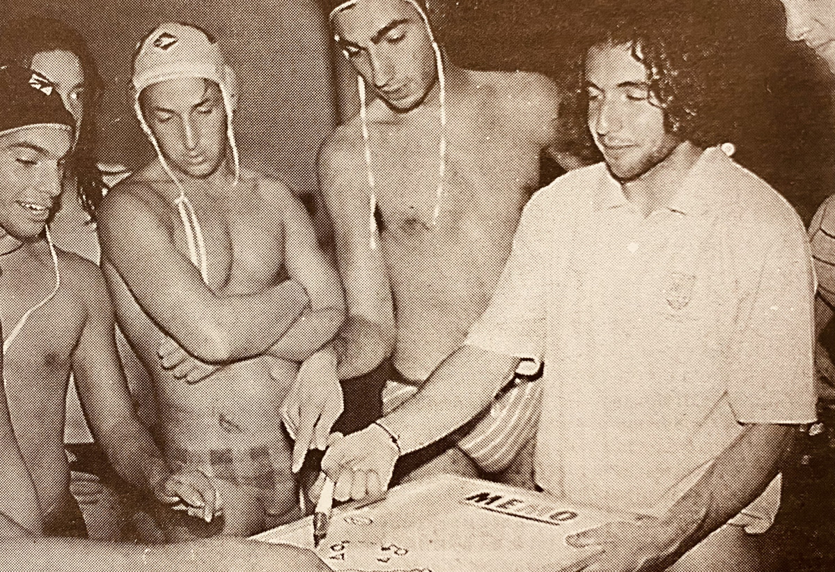 Rau00fal Zamora, entrenador del Nataciu00f3n Coruu00f1a 1998