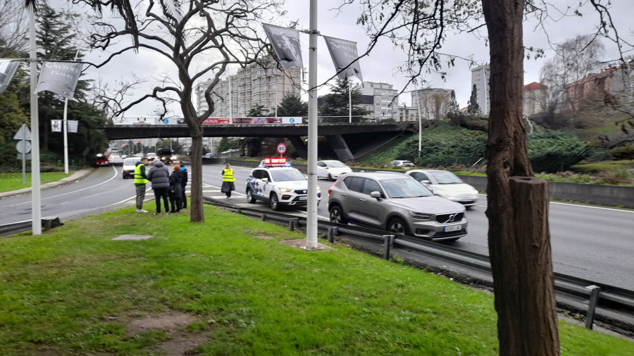 Doble colisión esta mañana en Alfonso Molina